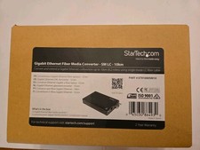 StarTech Gigabit Ethernet Copper-to-Fiber Media Converter│SM LC-10km│ET91000SM10 picture