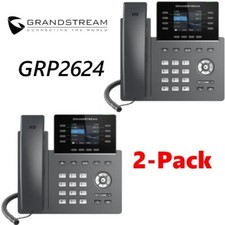 2 Pack Grandstream GRP2624 8-Line 4 SIP Color Screen WiFI IP Phone picture
