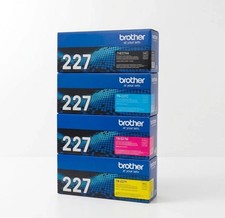 Brother TN227 Genuine OEM Toner 4-Pack High Yield Black Cyan Magenta Yellow picture