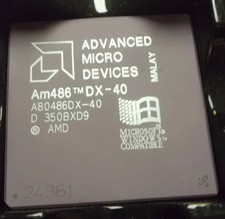 AM486DX-40, A80486DX-40 advance micro devices 486 processor 40MHZ picture