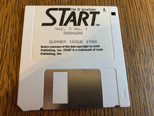 ATARI ST START QUARTERLY SUMMER ISSUE 1988 VOL. 3 NO. 1 FLOPPY DISK 3.5 TESTED picture