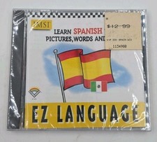 EZ LANGUAGE: Learn To Speak Spanish Using Pictures, Words And Sound - New Sealed picture