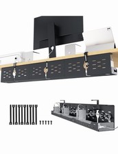 Univivi Under Desk Cable Management Tray, Cable Management, 48 inch, Black picture
