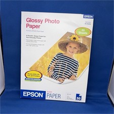 Epson Glossy Photo Paper Letter 8.5 x 11 in 50 Sheets Inkjet 52 lb S041649 picture