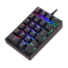 Macro Mechanical Numeric Keypad USB Wired 21 Keys Mini Numpad RGB Programmable picture