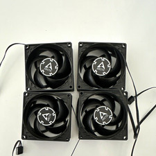 ARCTIC P8-MAX 80mm PWM 4-Pin Case Fan 5000RPM 24.1CFM Fluid Black 4pk picture