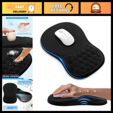 Ergonomic Memory Foam Wrist Rest Mouse Pad - Sloped Design for Comfort picture