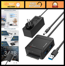 Dual-Bay USB 3.0 HDD Docking Station, 5Gbps Data Transfer, 12V/3A Power Supply picture