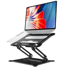 Urmust Adjustable Laptop Stand for Desk, 10-15.6“ Laptop Riser, Black picture