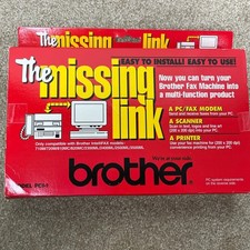 VTG Sealed Brother Missing Link Model PCI-1 Modem Fax Scanner Printer Software picture