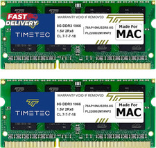 Timetec 16GB Kit(2X8Gb) Compatible for Apple DDR3 1067Mhz / 1066Mhz PC3-8500 RAM picture