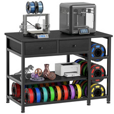 3D Printer Stand with Filament Storage - Heavy Duty 3-Tier 3 D Printer Table She picture