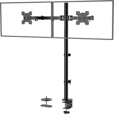 Extra Tall Dual LCD Monitor Mount Fully Adjustable Fits Two Screens up to 27 picture