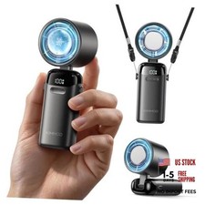 Handheld Portable Turbo Fan with Ice Cooler, Powerful 21000 RPM, Speed Black picture