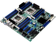 MOTHERBOARD INTEL E99552-510 DUAL LGA2011 16xDDR3 S2600CP INTEL C600-A 4xLAN RJ45 picture
