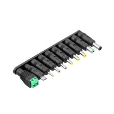 10Pcs Universal DC Plugs 5.5mm x 2.1mm Female to Male Power Supply Adapter Tips picture