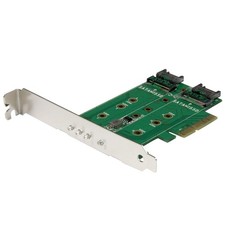 StarTech.com 3-Port M.2 SSD Adapter Card 1x PCIe NVMe + 2x SATA M.2 Japan Import picture