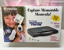 Visioneer OneTouch 7100 USB Color Flatbed Photo Document Scanner Windows XP Box picture