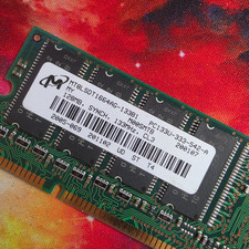 MICRON MT8LSDT1664AG-133B1 128MB 168-PIN CL2 UDIMM RAM 133MHz (128-8) picture