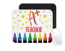 Custom Mouse Pad Office Desk Mat A+ Teacher | Teacher Appreciation picture