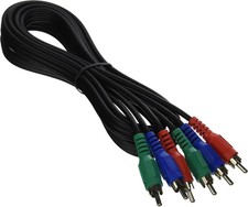 C2G 40957 RCA Component Video Cable - Value Series, Black (6 Feet, 1.82 Meters) picture