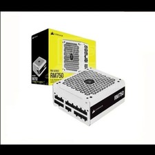 Corsair RM750 a 750-watt, fully modular ATX, 80+ gold in white picture