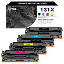 4PK CF210A Toner Cartridge Fits for HP LaserJet Pro 200 M251nw MFP M276n M251n picture