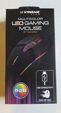 Xtreme Tech Gaming Mouse Multicolor LED RGB 2400 DPI Max 4 button control  picture