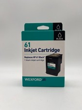 WEXFORD 61 INKJET CARTRIDGE REPLACES HP 61 BLACK INK *10 or 25* ALL SEALED picture