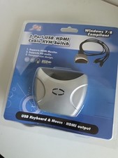 New SYBA USA 2-Port USB/HDMI Cable KVM Switch model SY-KVM31034 picture