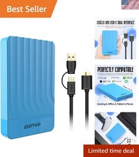 500GB Portable External Hard Drive with USB 3.0 & USB-C, Ideal for Gaming & Work picture