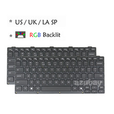 US UK Spanish Keyboard For Dell Pro Rugged 14 RB14250 / 13 RA13250, RGB Backlit picture
