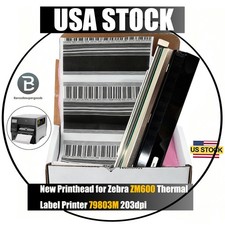 New Printhead for Zebra ZM600 Thermal Label Printer 79803M 203dpi USA STOCK picture