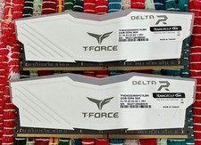 Teamgroup T-Force Delta RGB 64GB (2x32GB) DDR4 3600 CL18 White Desktop RAM picture
