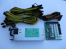 HP 1200 Watt Platinum All-In-One GPU Mining Rig Power Supply Kit ZSX picture