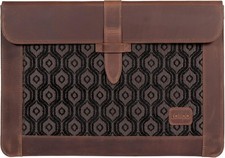 Top Grain Leather MacBook Bag Laptop Sleeve for 13-14 inches, Cinnamon  picture