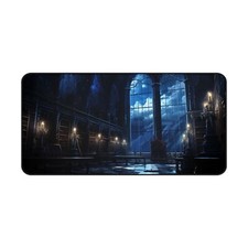 Gothic Deskmat, Dark Academia Design, Castle Aesthetic Mousepad. picture