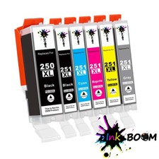 6 Ink Cartridge for PGI-250 CLI-251 PIXMA IP8720 MG6320 MG7120 MG7520 picture