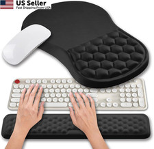 Hokafenle 2 in 1 Ergonomic Mouse Pad Wrist Support & 2 In 1 Set, Hk001-black picture