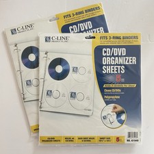 CD/DVD Organizer Sheets for 3 Ring Binders 10 Sheets (5 per pack)  picture