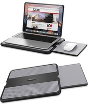 Abovetek Portable Laptop Lap Desk W/Retractable Left/Right Mouse Pad Tray, Non-S picture