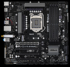 ASRock B560M-C Motherboard LGA1200 Intel B560 Micro ATX DDR4 Dual M.2 WiFi BT picture
