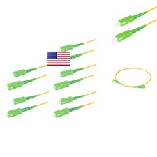 SpeedyFiberTX 5-Pack 1 Meter SC/APC SC/APC Slim Simplex Riser OFNR Fiber Patch picture