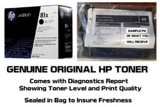 Mostly New Genuine HP 81X Toner Cartridge Printer-Tested 90% Toner NO BOX picture