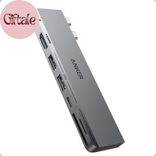 USB C Hub for Macbook, 7-In-2 Mac Dock with 4K@60Hz HDMI, Compatible with Thunde picture