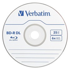 Verbatim 98356 BD-R DL 50GB 6x 25 Pack Spindle Blu-ray Media picture