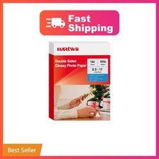 Hartwii 300gsm Double Sided Glossy Thick Heavyweight Photo Paper 80LB 100 She... picture