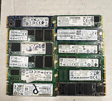 Lot Of 12 Mixed Brands 256GB Internal SSD Lot, M.2 2280, Mixed Models. Working picture