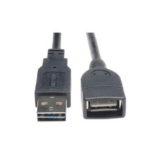 TRIPP LITE UR024-010 Reversible USB Extension Cable,Blck,10ft 30UJ25 picture