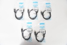 Lot of 5 C2G DisplayPort To DisplayPort Cable Black 3ft picture